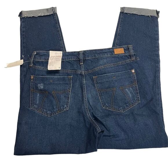 SEVEN 7 The Marilyn Relaxed boyfriend High Rise rolled cuff jeans size 6 NEW! - Picture 3 of 12